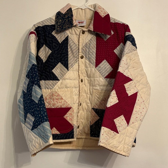 Psychic Outlaw Depression Era Lantern Quilt Patchwork Coat - Picture 2 of 16